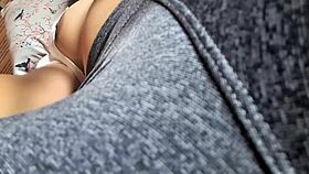 influencer flashes big assets in public view