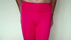 check out misr4's tight pink leggings workout close up from jul 20 sexy update!