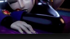 Does widowmaker's thicc ass twerk on halloween cock?