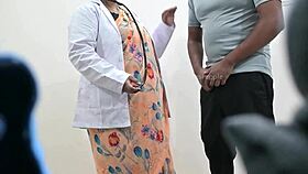 doctor stares shocked at patient's tiny cock in hospital exam