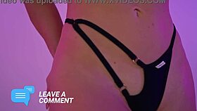 hannahjames710 tries on tiniest microbikini in steamy reveal session