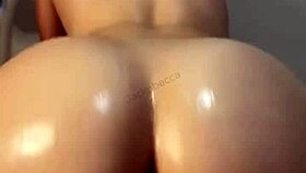 roommate's huge ass shines in rough reverse cowgirl pounding