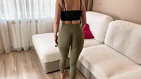 Russian milf lured me took my virginity homemade creampie pov