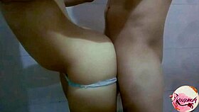 curvy amateur masturbates in steamy shower bathroom