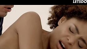 luna corazon seduces nick ross with her ebony curves passionate pussy licking