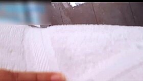 curvy ebony bodybuilder bride catches guy masturbating offers riding help