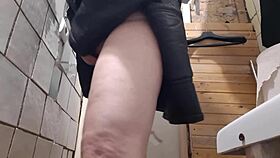 Hidden Camera Captures Woman Masturbating on Toilet