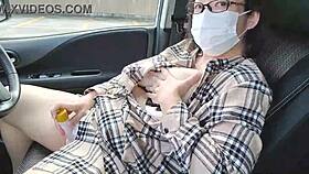 married chubby bride masturbates with toys in car full vid