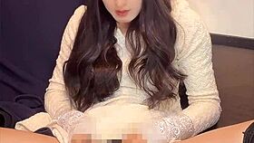 cute crossdressing ladyboy in mini dress masturbates quietly