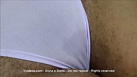 curvy wife in lingerie begs for creampie in homemade vid