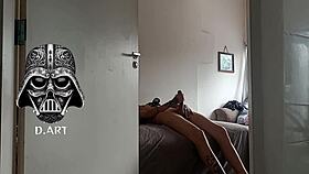 Hidden cam catches gym guy sniffing blonde's sweaty panties