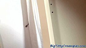 This curvy MILF's tittyfuck and cock sucking skills are insane up close!