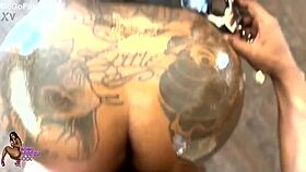 Ebony Cosplay Police Fuck with Big Black Cock Creampie