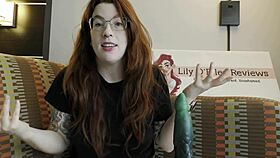 girl next door spits on monster redhead pussy toy