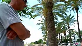 Skinny Redhead Mature Gets Picked Up for Rough Beach Anal!