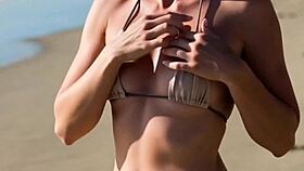 😍 beach teen girls flashing natural tits topless voyeur compilation skinny hotties 😘🏖️