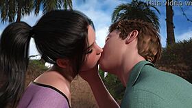 Jungle passion hides her wild ride on monster cock