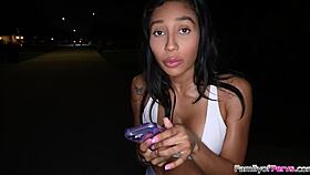 wanna go skinny dipping then fuck my shaved pussy stepbro