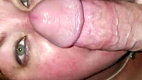 Blonde friend delivers deep outdoor public blowjob to Johnny