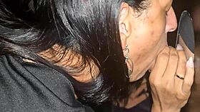 housewife sneaks gloryhole blowjobs while husband films swingers party
