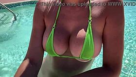 artemisia's juicy tits burst from micro bikini?