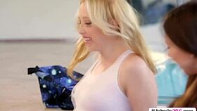 hey, watch this petite blonde facesit her lesbian friend hard