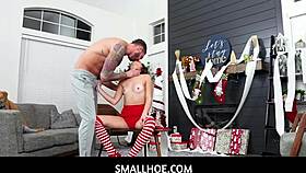 i unwrap my tiny teen christmas gift and shes so fuckable wait no