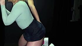 how does blonde babe deepthroat cock after cock at gloryhole secrets?