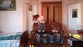 redhead in overknee boots teases ass with dirty pov shoe play