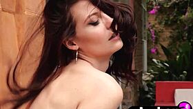 Petite Milf Babe Strips Lingerie Teasing Her Perfect Small Tits and Wet Pussy Close