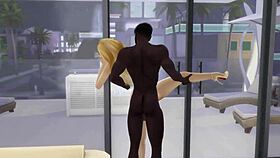 Sims 4 Wife Cheats with BBC Creampie!