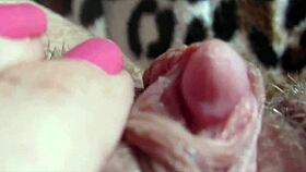 check out this big clit pulsing in orgasm closeup