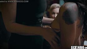 pretty petite latina teen's small tits get nasty fingering from mature woman