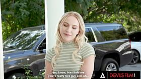 Naughty Man Pounds Sexy Teen Babysitter Again!