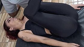 i love how the gym coach grinds on young babe