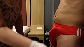 Slap That Erect Cock Over Tight Bloomers S-Mistress Thrills!