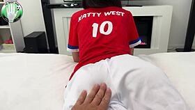 katty west ignites wild passion in euro heat