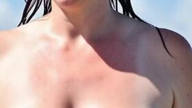 😍 beach teen girls flashing natural tits topless voyeur compilation skinny hotties 😘🏖️