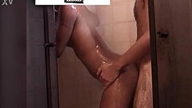 Yo check this homemade vid of dude slamming delicious Brazilian mulata pussy doggystyle in shower