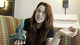 girl next door spits on monster redhead pussy toy