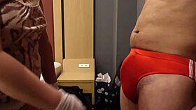 Slap That Erect Cock Over Tight Bloomers S-Mistress Thrills!