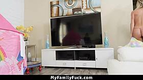 STEPSIBLINGS' TABOO CURIOSITY EXPLODES INTO TIGHT PUSSY RIDING LESSON!