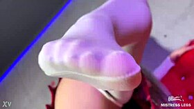POV goddess mistress smothers with big ass facesitting foot gagging in skirt stockings 👠🍑