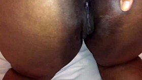 Neighbor let me cum deep inside her big pussy lips