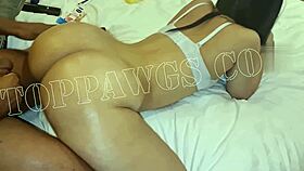 lotion slick asian fat ass bent over doggystyle interracial pounding so sexy 🍑💦