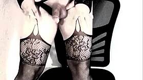 sexy brazilian shemale kandi kane strips fishnets heels outdoors