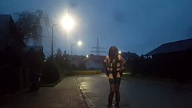 outdoor tranny bdsm body play looks intense