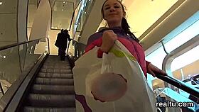 that hot czech babe gets lured at the mall then banged pov style all out