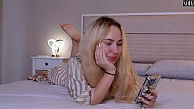 Beautiful Busty Blonde Sex Ends in Face Cumshot