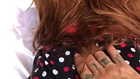 naughty guy cums deep in tight pussy with sheer sex toy